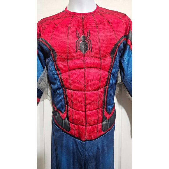 Spider-Man Far From Home Kid Muscle Costume Hasbro Glow FX Mask Halloween Marvel - Picture 3 of 13